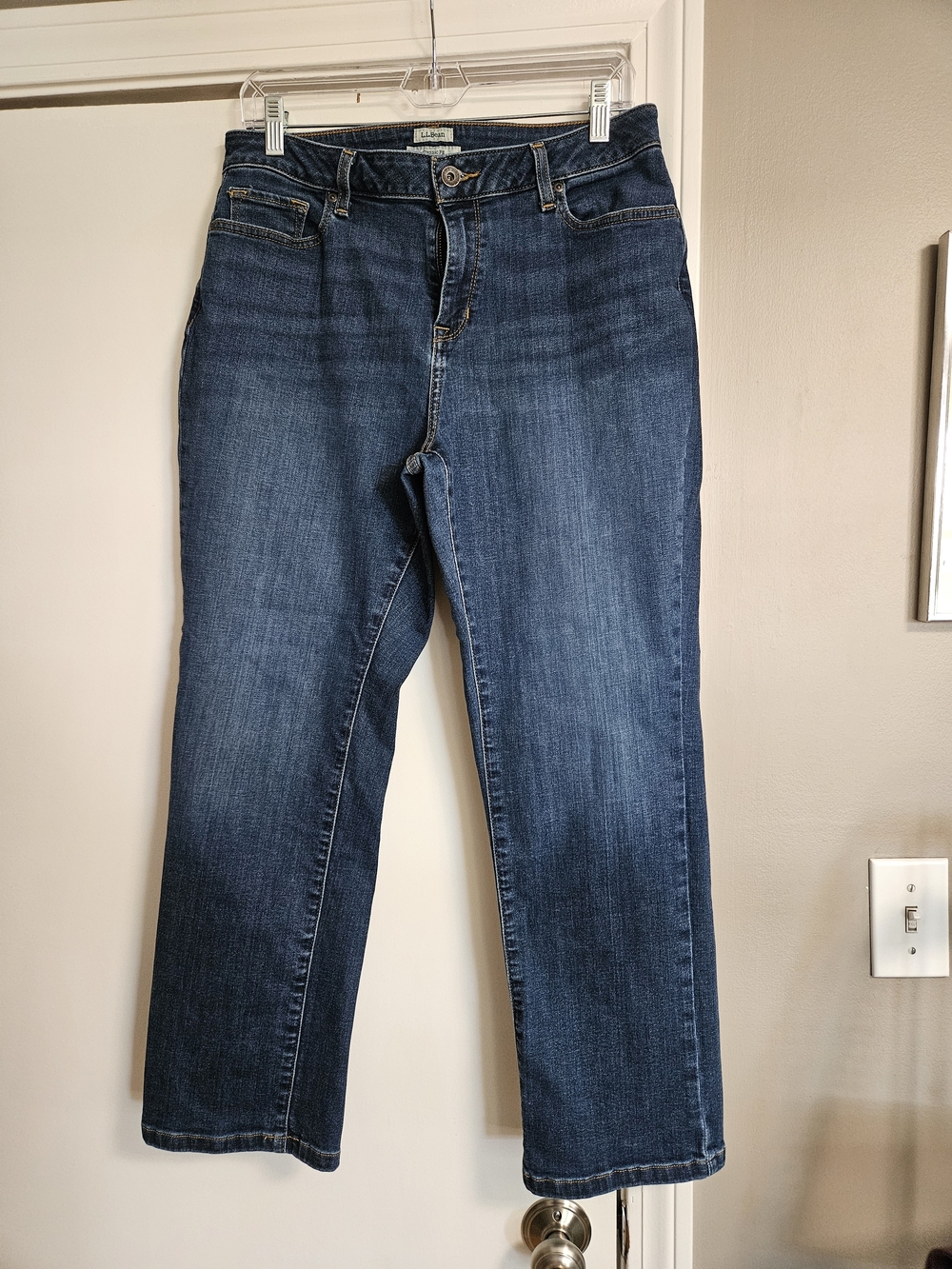 L.L. Bean Women's Straight Leg Jeans - Dark Indigo